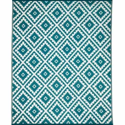 Tapis bleu canard pour terrasse et extérieur*IDMarket Online