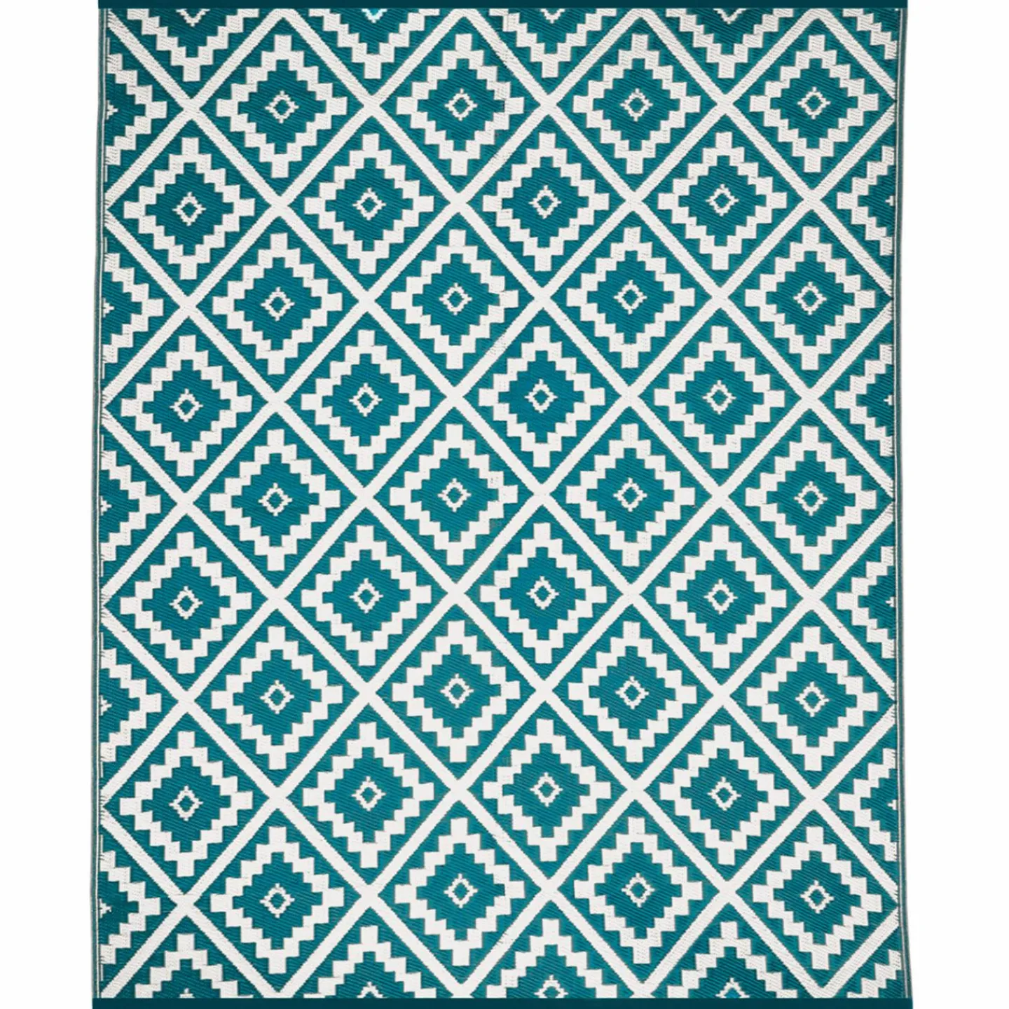 Tapis bleu canard pour terrasse et extérieur*IDMarket Online