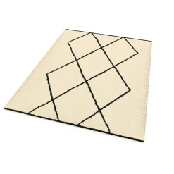 Tapis d'intérieur rectangle à motifs berbère 160 x 220 cm*IDMarket Discount