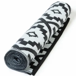 Tapis extérieur noir et blanc motifs géométriques 180 x 280 cm*IDMarket Best
