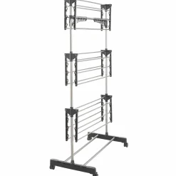 Étendoir pliable avec grande capacité et 30 accessoires H.145 cm*IDMarket Hot