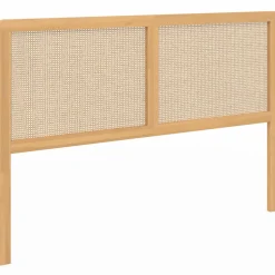 Tête de lit aspect cannage et bois 160 cm*IDMarket Discount