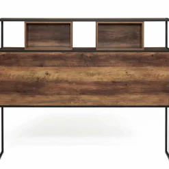 Tête de lit bois foncé industrielle 145 cm*IDMarket Discount