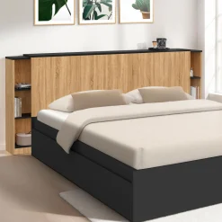 Tête de lit extensible avec chevets coulissants*IDMarket