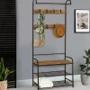Vestiaire d’entrée style industriel avec banquette*IDMarket Best